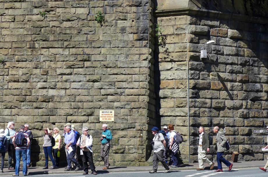 Members Walking Down Berry Lane